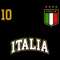 Funny Italy Soccer Team Gift Number 10 Sports Italian Flag Gift Doggie Tank
