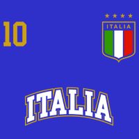 Funny Italy Soccer Team Gift Number 10 Sports Italian Flag Gift Polo