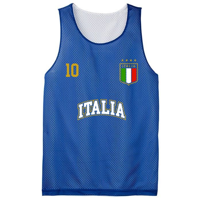 Funny Italy Soccer Team Gift Number 10 Sports Italian Flag Gift Mesh Reversible Basketball Jersey Tank