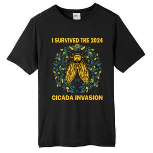 Funny I Survived The Cicada Invasion Spring Cicada Bug Tall Fusion ChromaSoft Performance T-Shirt