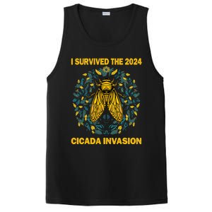 Funny I Survived The Cicada Invasion Spring Cicada Bug PosiCharge Competitor Tank