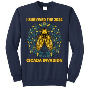 Funny I Survived The Cicada Invasion Spring Cicada Bug Sweatshirt