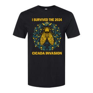 Funny I Survived The Cicada Invasion Spring Cicada Bug Softstyle CVC T-Shirt