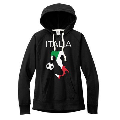 Funny Italy Soccer Forza Azzurri Italian Italia Women's Fleece Hoodie