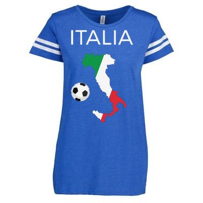 Funny Italy Soccer Forza Azzurri Italian Italia Enza Ladies Jersey Football T-Shirt