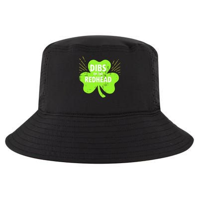 Funny Irish St Patricks Day Shamrock Dibs On The Redhead Cool Comfort Performance Bucket Hat