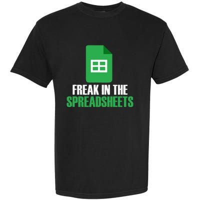 Freak In Spreadsheets Excel Accountant Accounting Garment-Dyed Heavyweight T-Shirt