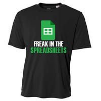 Freak In Spreadsheets Excel Accountant Accounting Cooling Performance Crew T-Shirt