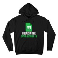 Freak In Spreadsheets Excel Accountant Accounting Hoodie