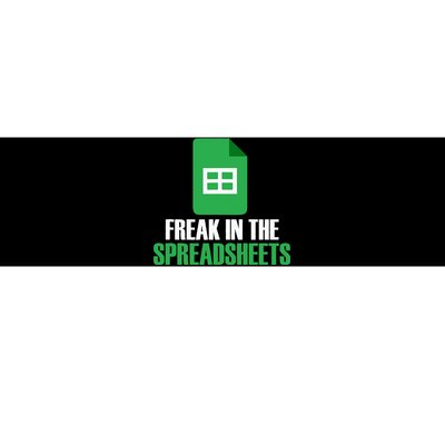 Freak In Spreadsheets Excel Accountant Accounting Bumper Sticker