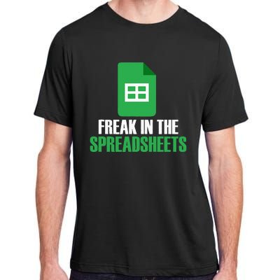 Freak In Spreadsheets Excel Accountant Accounting Adult ChromaSoft Performance T-Shirt