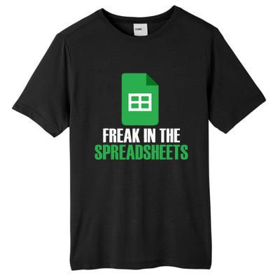 Freak In Spreadsheets Excel Accountant Accounting Tall Fusion ChromaSoft Performance T-Shirt