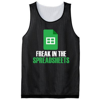 Freak In Spreadsheets Excel Accountant Accounting Mesh Reversible Basketball Jersey Tank