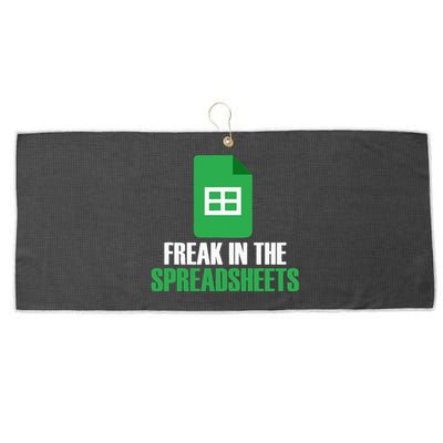 Freak In Spreadsheets Excel Accountant Accounting Large Microfiber Waffle Golf Towel