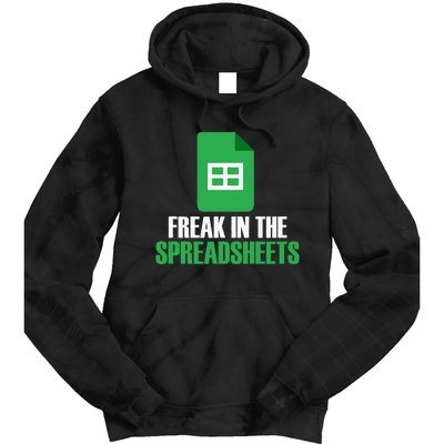 Freak In Spreadsheets Excel Accountant Accounting Tie Dye Hoodie