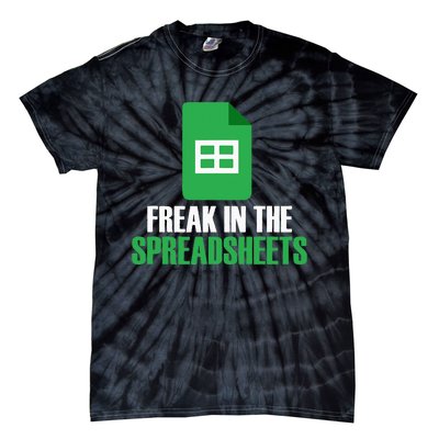 Freak In Spreadsheets Excel Accountant Accounting Tie-Dye T-Shirt