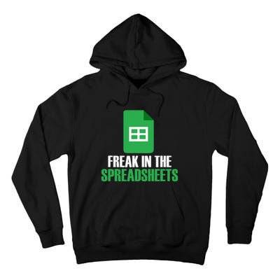 Freak In Spreadsheets Excel Accountant Accounting Tall Hoodie