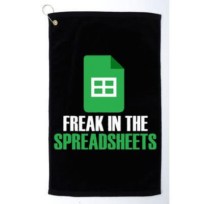 Freak In Spreadsheets Excel Accountant Accounting Platinum Collection Golf Towel