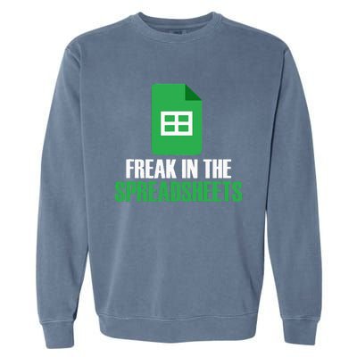 Freak In Spreadsheets Excel Accountant Accounting Garment-Dyed Sweatshirt