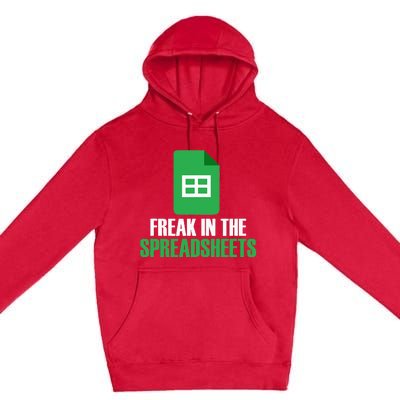 Freak In Spreadsheets Excel Accountant Accounting Premium Pullover Hoodie