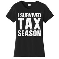 Funny I Survived Tax Season Accounting Accountant Women's T-Shirt