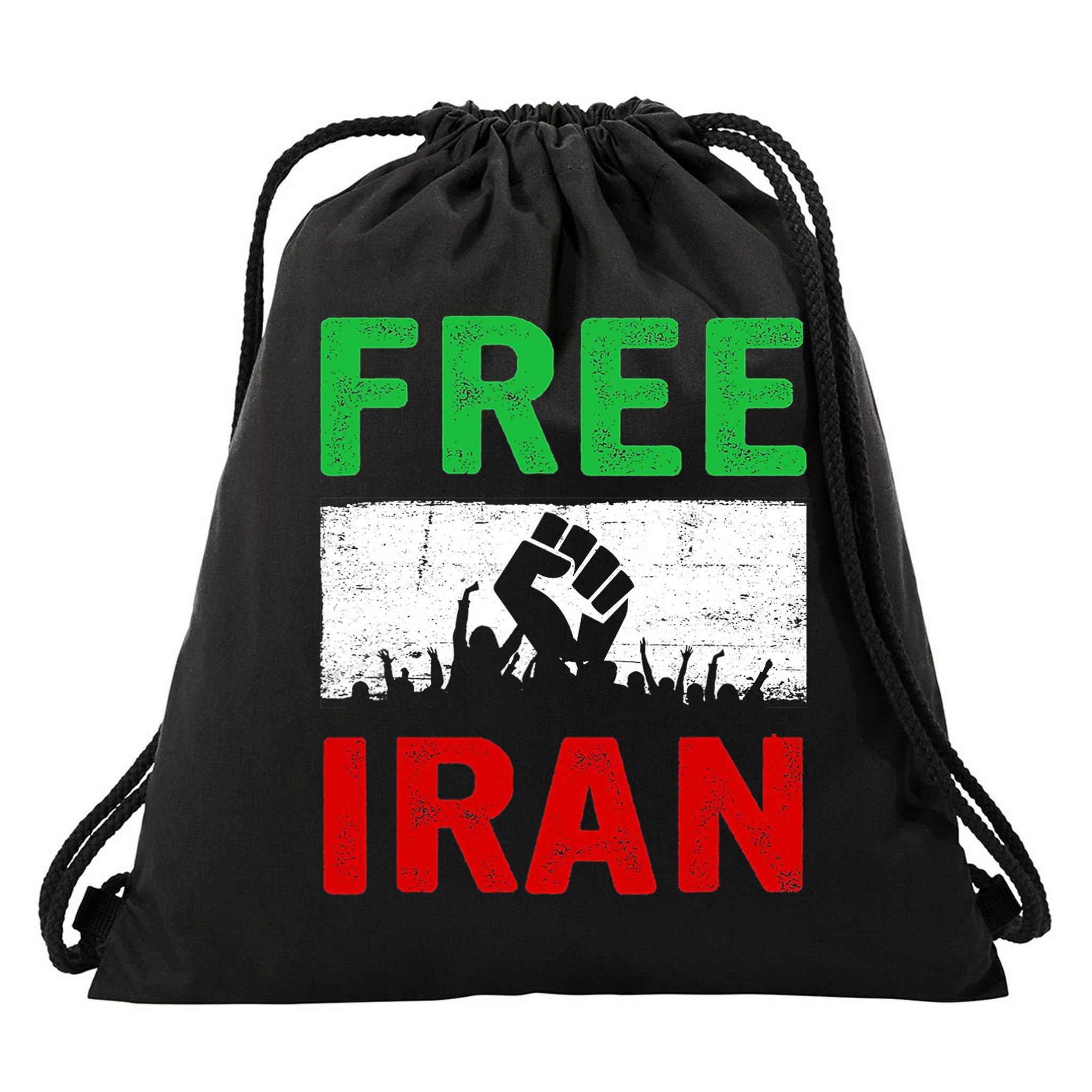 Free Iran Stand With The Women Of Iran Drawstring Bag