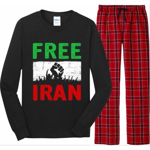 Free Iran Stand With The Women Of Iran Long Sleeve Pajama Set