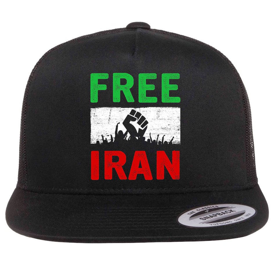 Free Iran Stand With The Women Of Iran Flat Bill Trucker Hat