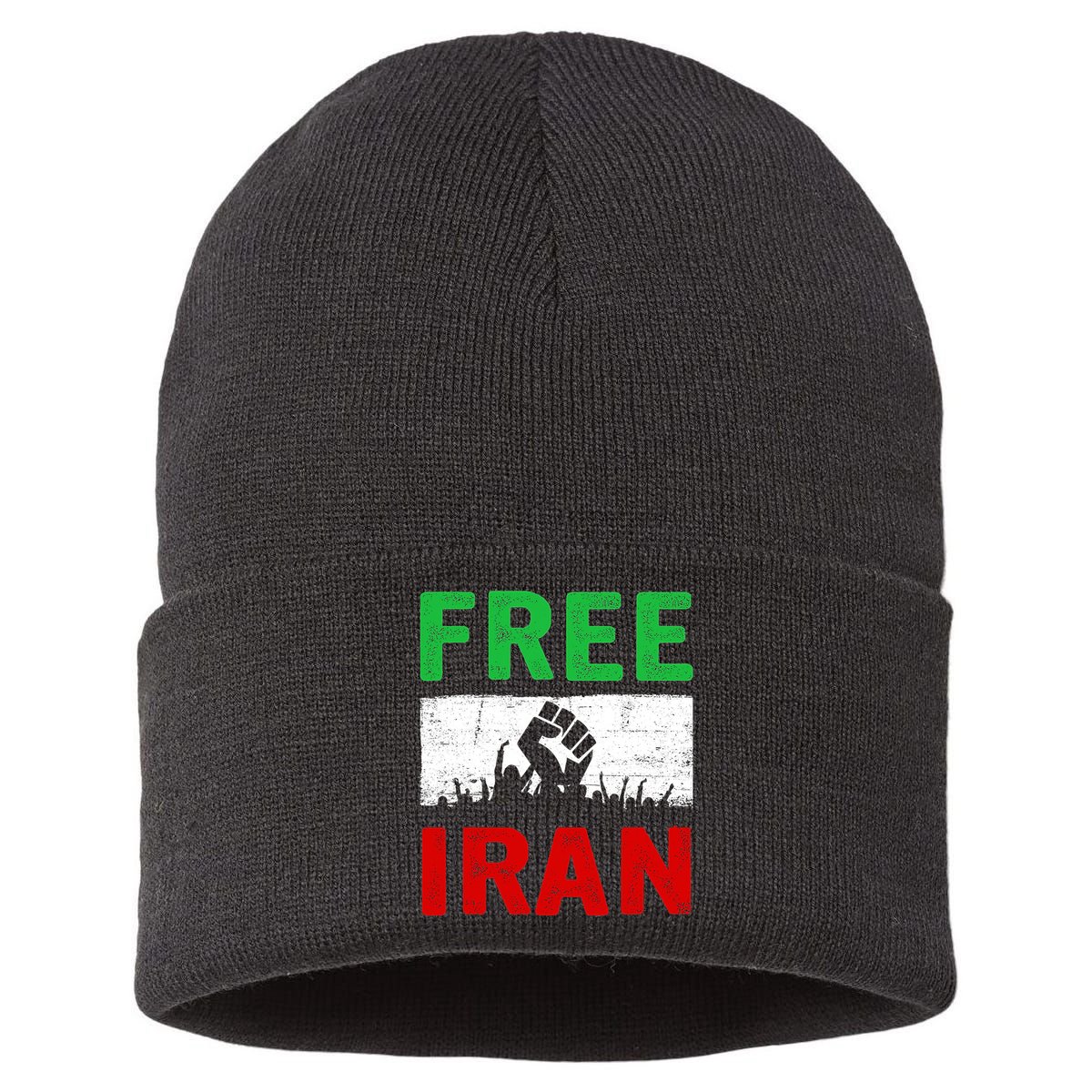 Free Iran Stand With The Women Of Iran Sustainable Knit Beanie