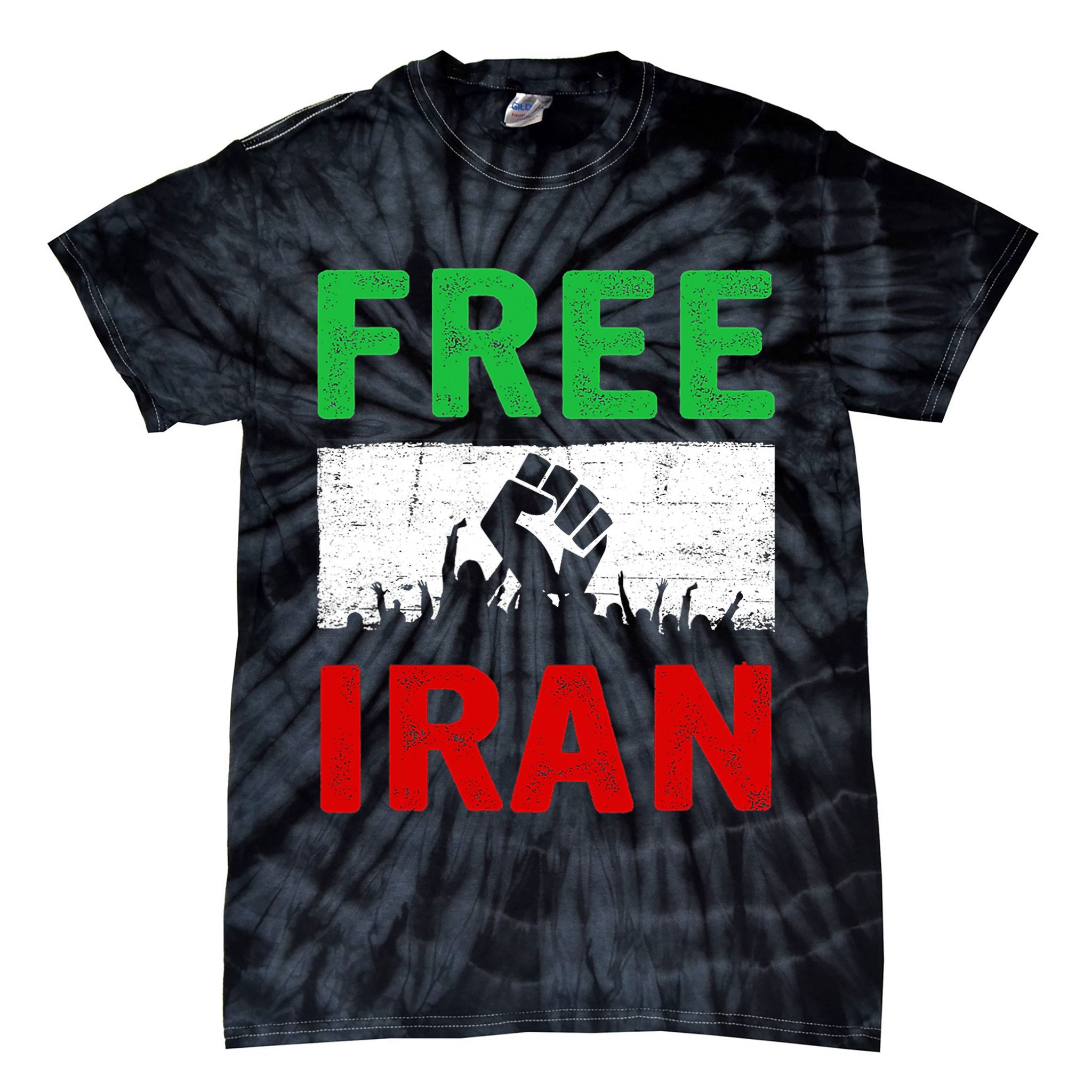 Free Iran Stand With The Women Of Iran Tie-Dye T-Shirt