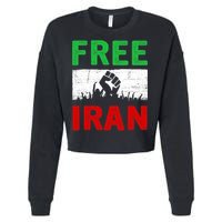 Free Iran Stand With The Women Of Iran Cropped Pullover Crew