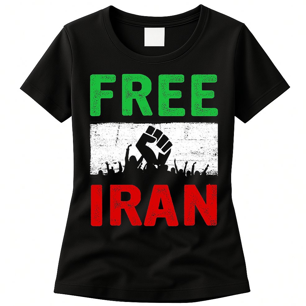Free Iran Stand With The Women Of Iran Womens T-Shirt
