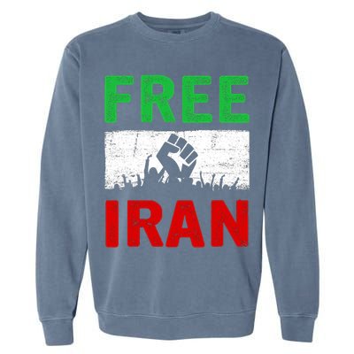 Free Iran Stand With The Women Of Iran Garment-Dyed Sweatshirt