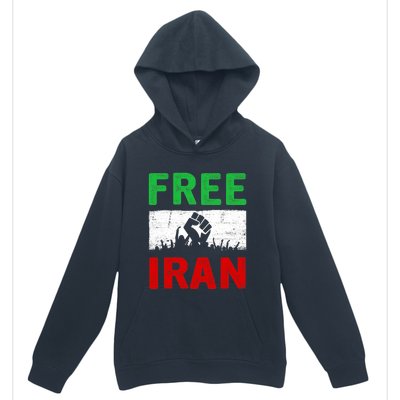 Free Iran Stand With The Women Of Iran Urban Pullover Hoodie