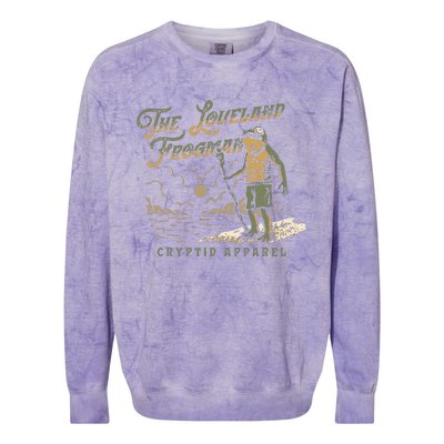 Frog I Saw The Loveland Frogman Colorblast Crewneck Sweatshirt