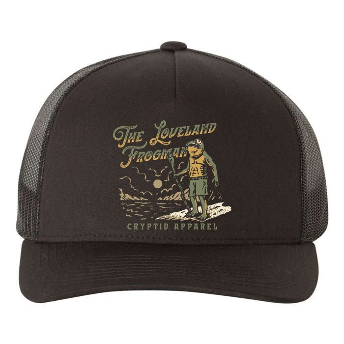 Frog I Saw The Loveland Frogman Yupoong Adult 5-Panel Trucker Hat