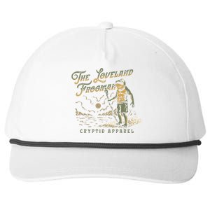 Frog I Saw The Loveland Frogman Snapback Five-Panel Rope Hat