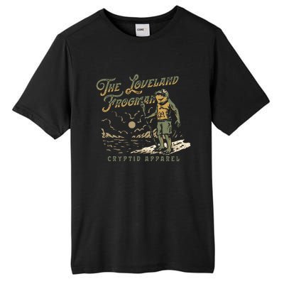 Frog I Saw The Loveland Frogman Tall Fusion ChromaSoft Performance T-Shirt