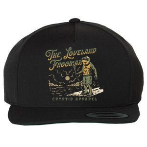 Frog I Saw The Loveland Frogman Wool Snapback Cap