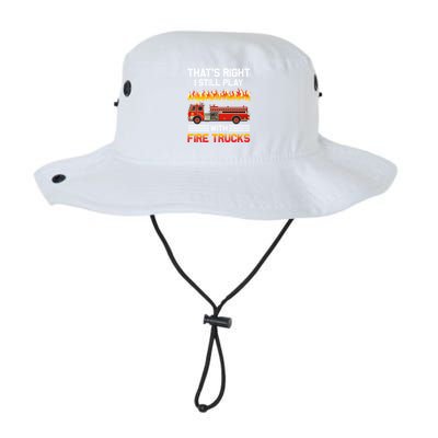 Funny I Still Play With Fire Trucks For Fire Gifgift Legacy Cool Fit Booney Bucket Hat