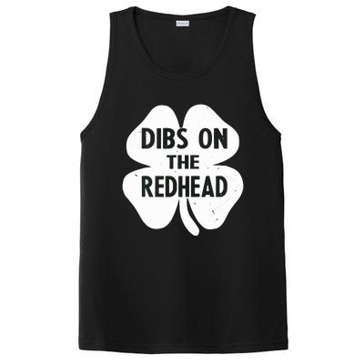 Funny Irish St Patricks Day Shamrock Dibs On The Redhead PosiCharge Competitor Tank