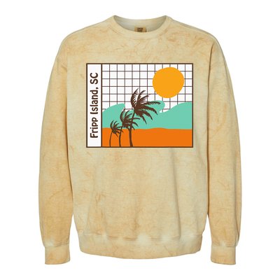 Fripp Island South Carolina Beach Colorblast Crewneck Sweatshirt