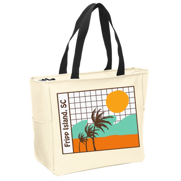 Fripp Island South Carolina Beach Zip Tote Bag