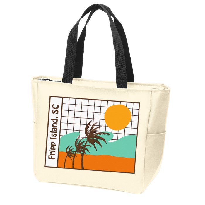 Fripp Island South Carolina Beach Zip Tote Bag