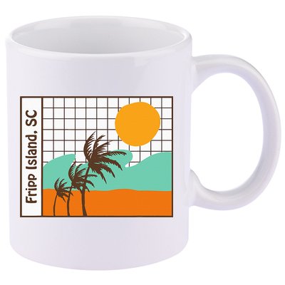 Fripp Island South Carolina Beach 11oz C Handle Ceramic Mug