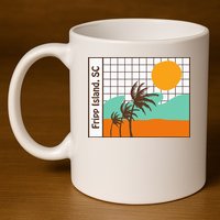 Fripp Island South Carolina Beach 11oz C Handle Ceramic Mug