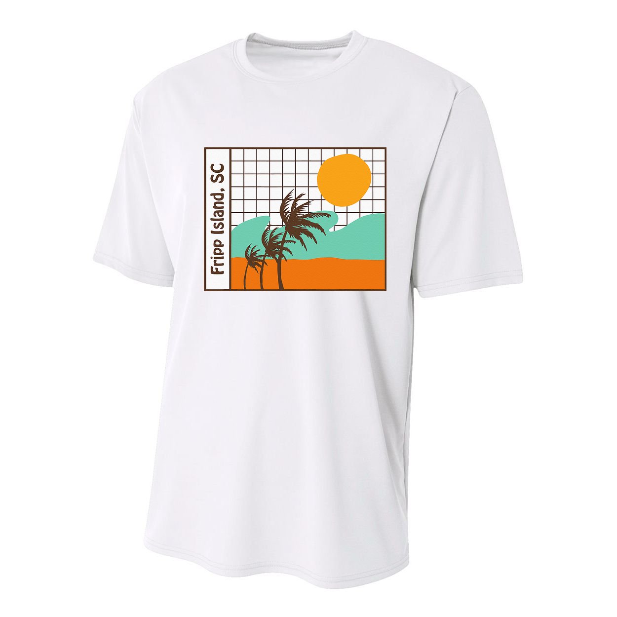 Fripp Island South Carolina Beach Youth Performance Sprint T-Shirt