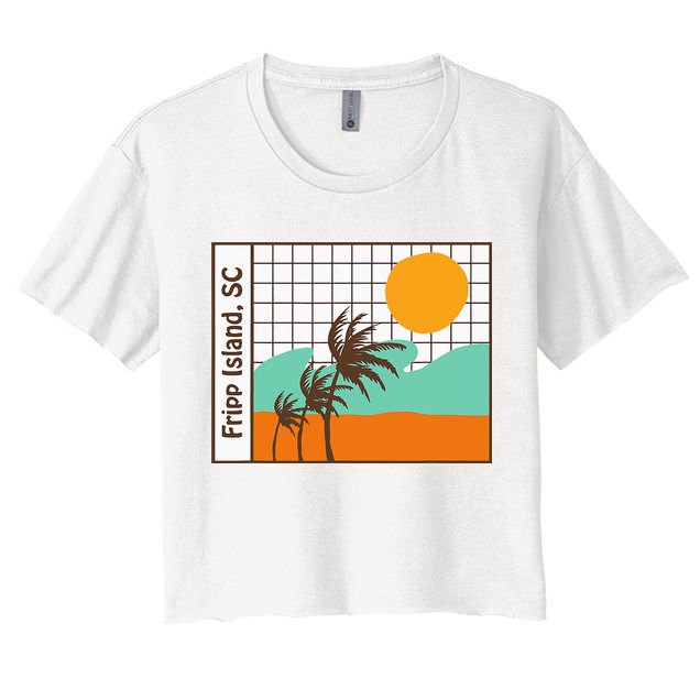 Fripp Island South Carolina Beach Crop Top