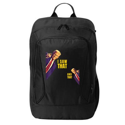 Funny I Saw That Jesus Meme Barron And IM Telling Dad Trump City Backpack