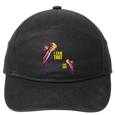 Funny I Saw That Jesus Meme Barron And IM Telling Dad Trump 7-Panel Snapback Hat